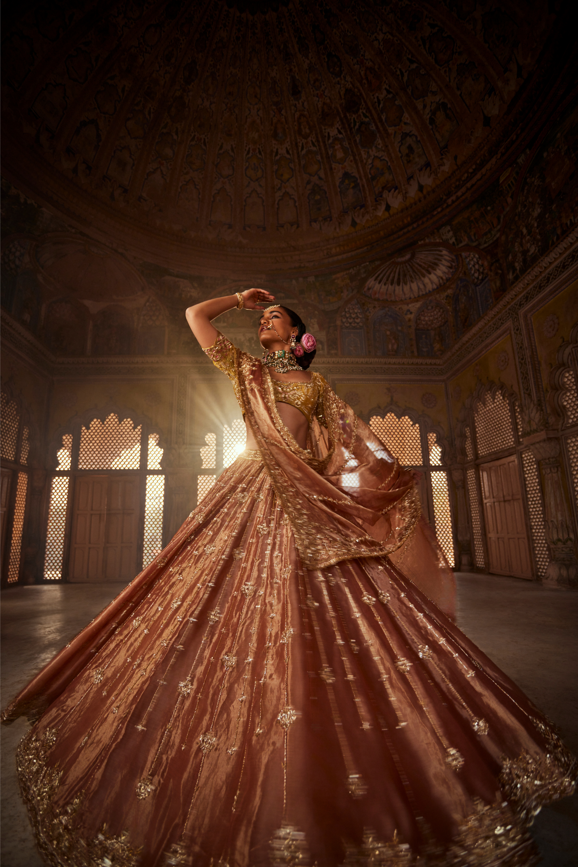 Desert Rose Lehenga