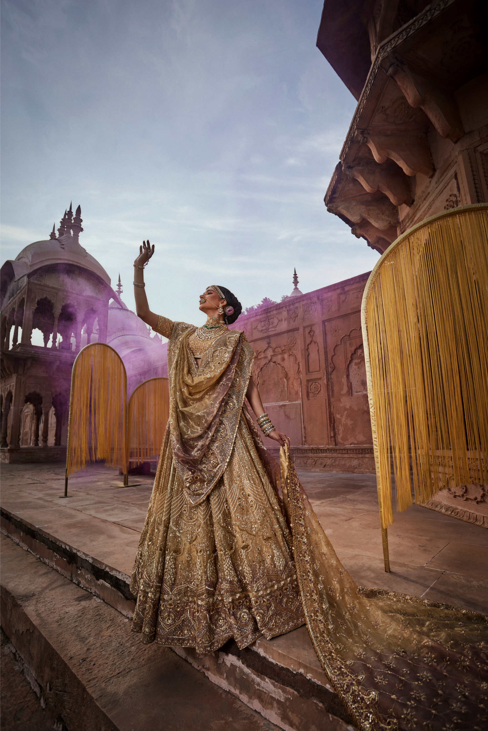 Golden Dusk Lehenga