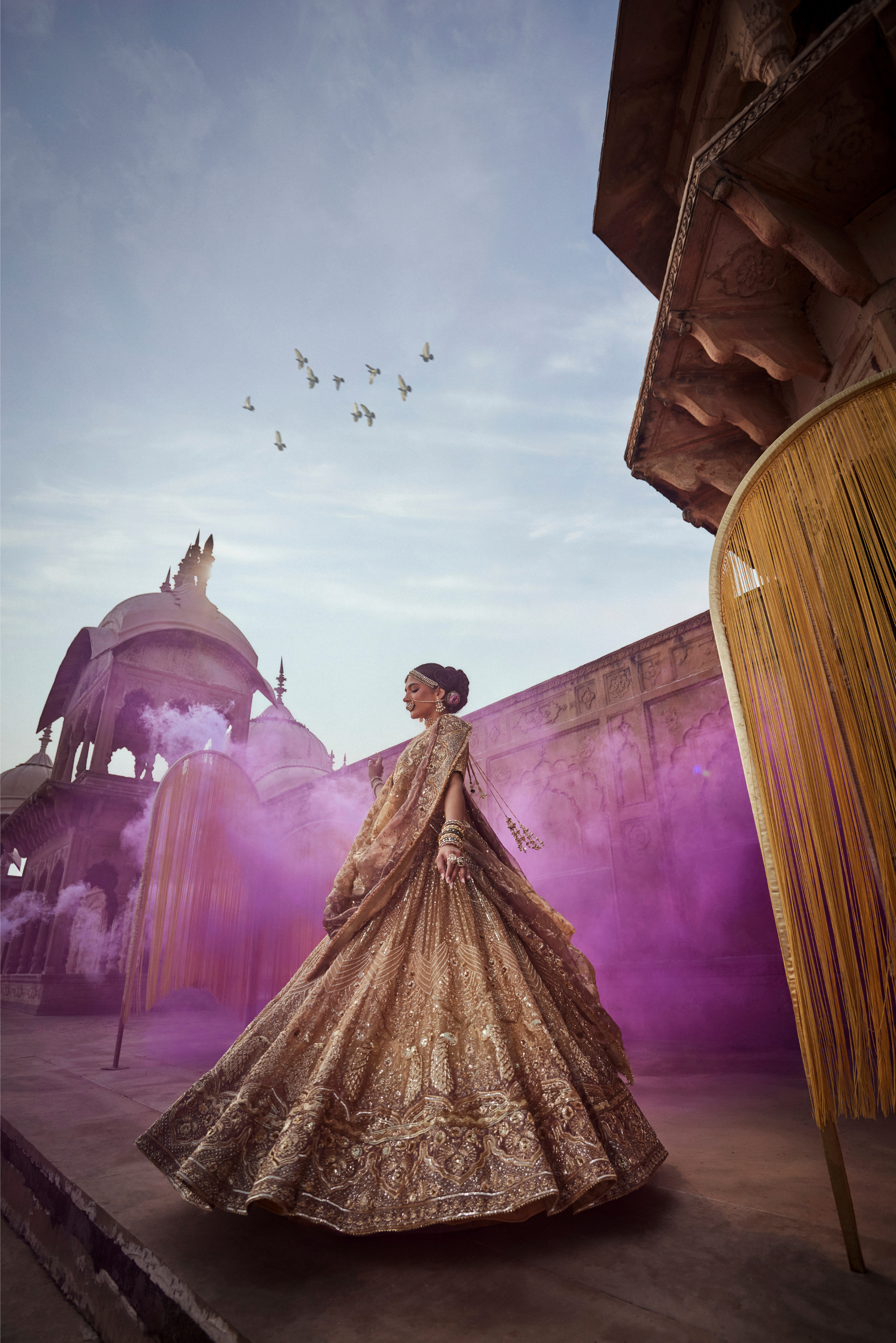 Golden Dusk Lehenga