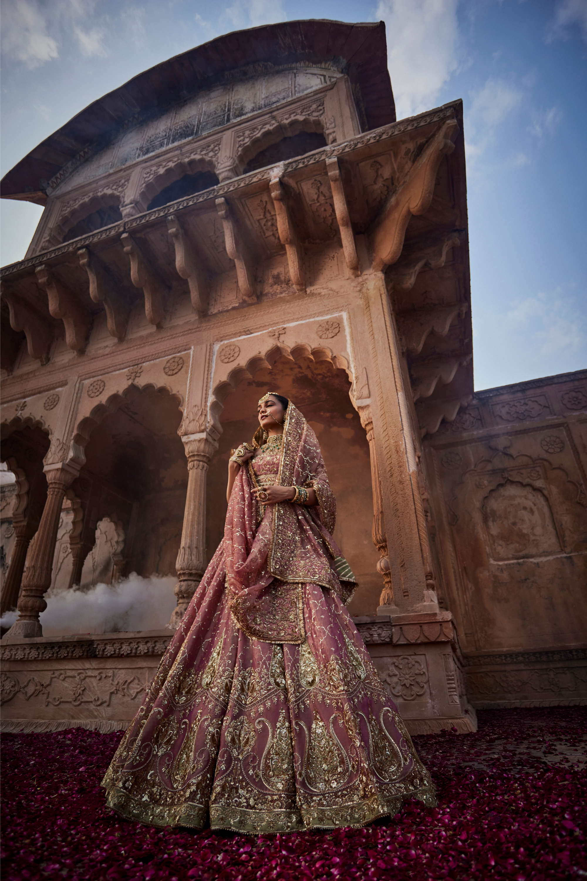 Dusty Rise Pink Lehenga