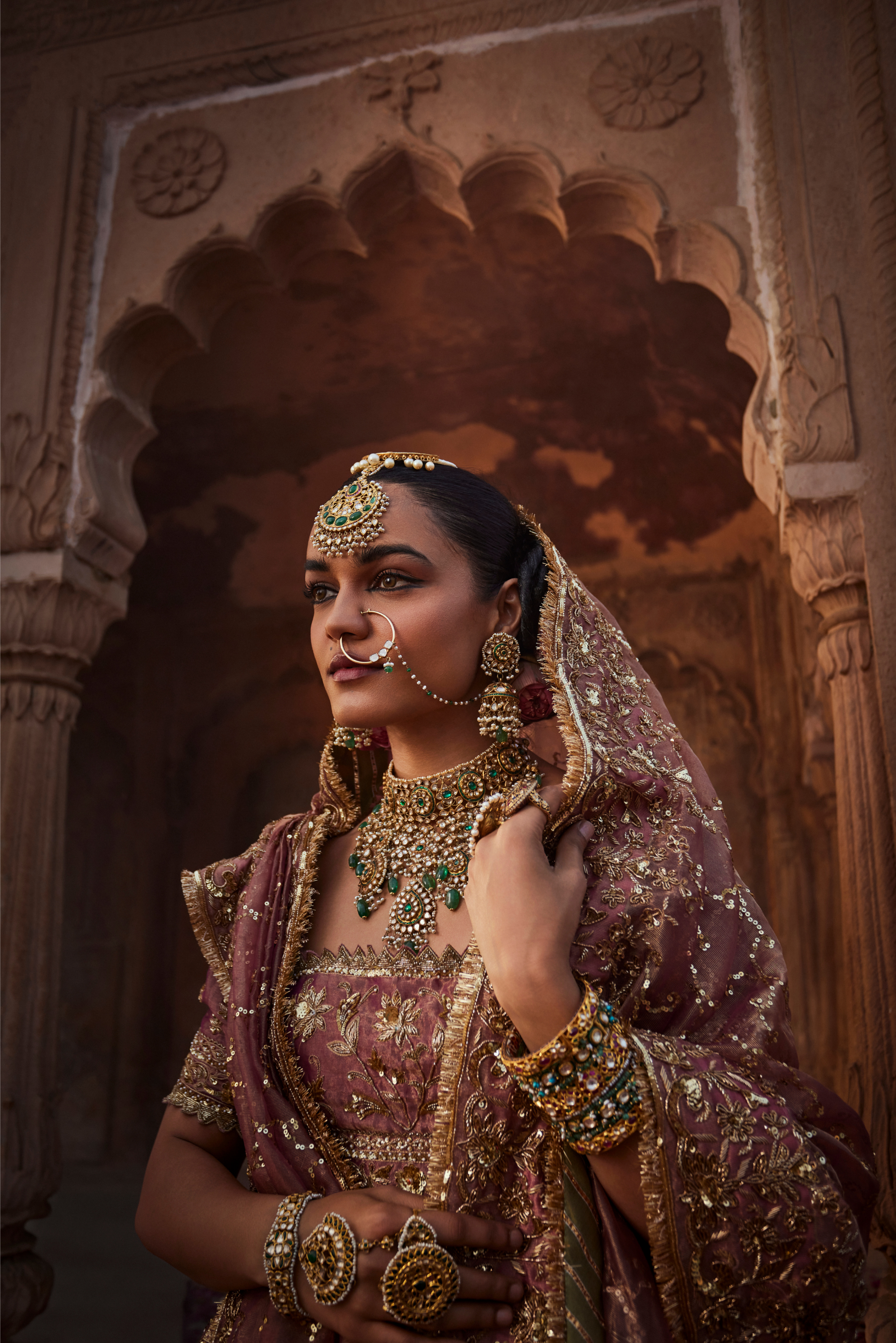 Dusty Rise Pink Lehenga