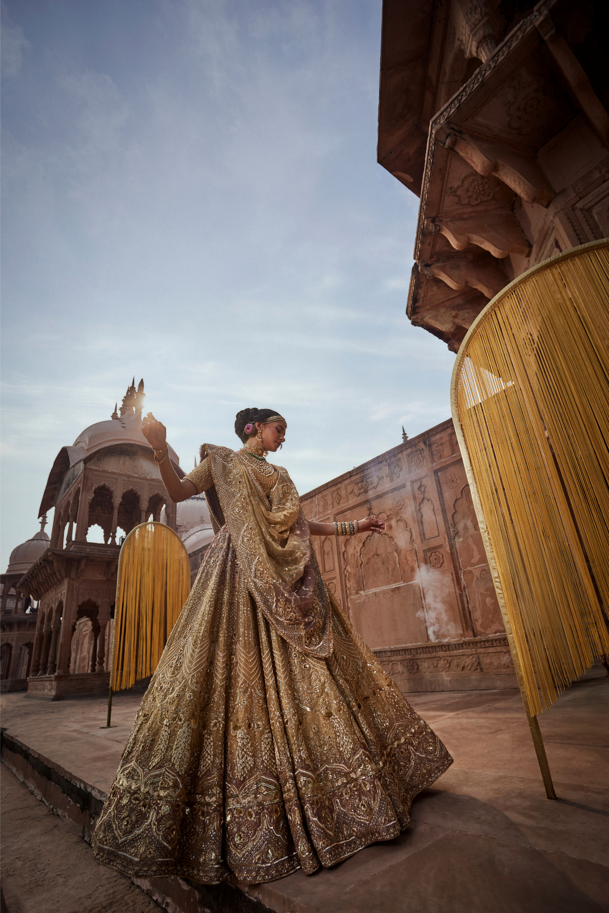Golden Dusk Lehenga