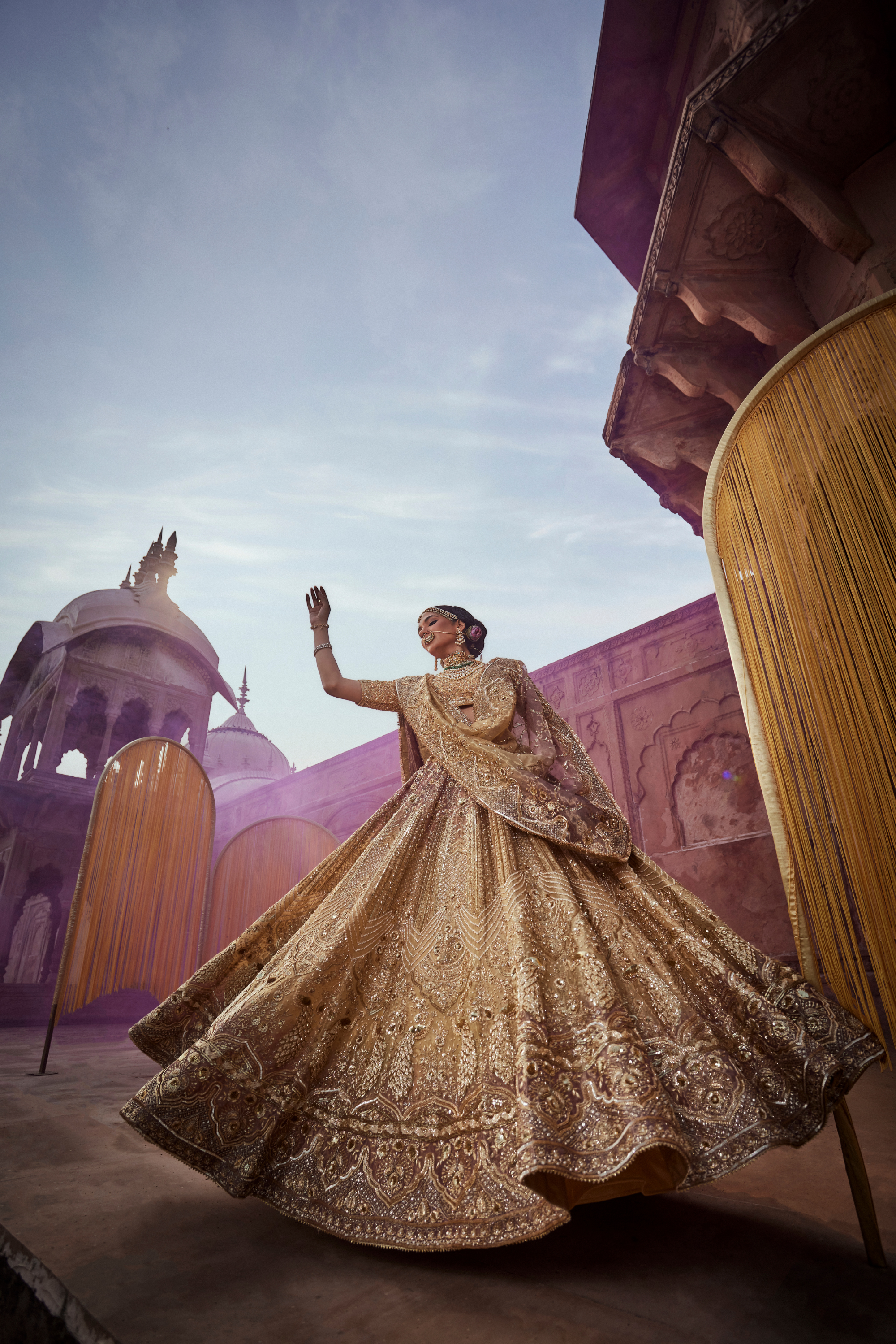 Golden Dusk Lehenga