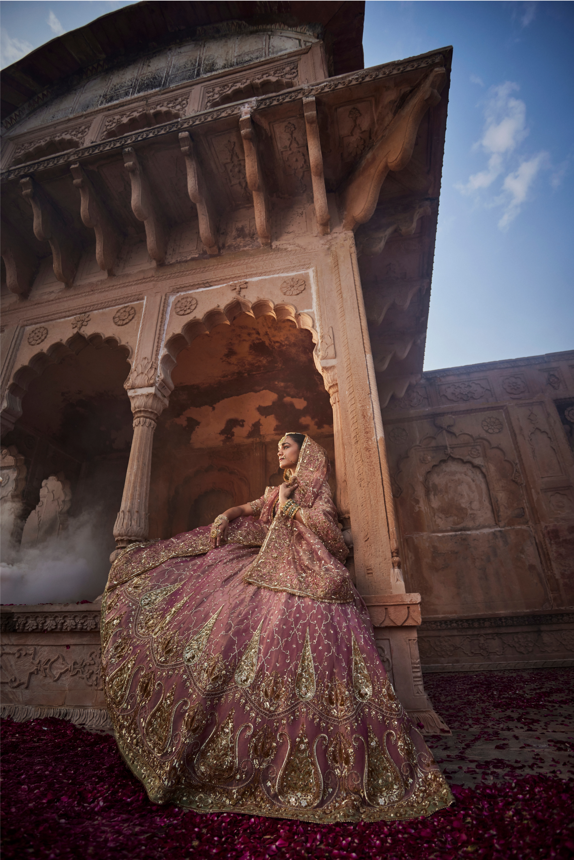 Dusty Rise Pink Lehenga