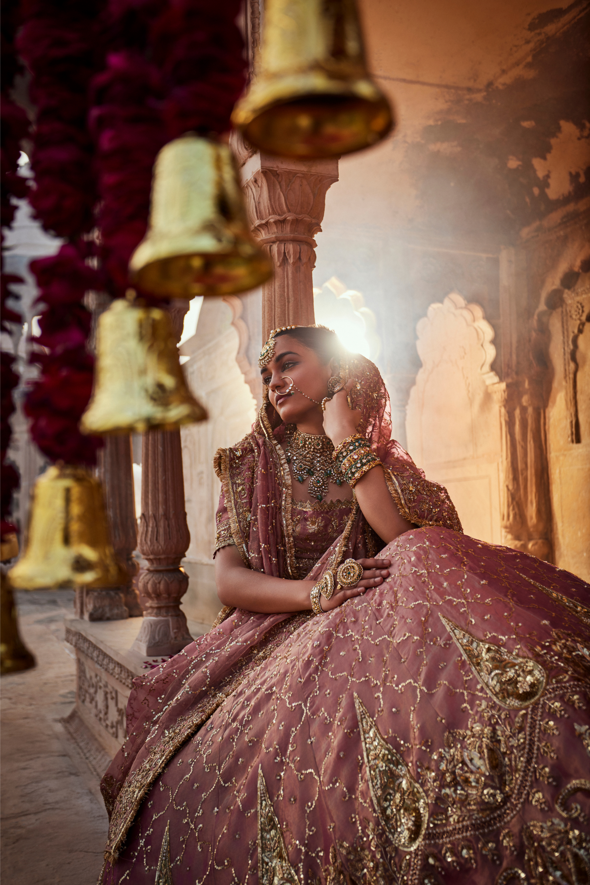 Dusty Rise Pink Lehenga