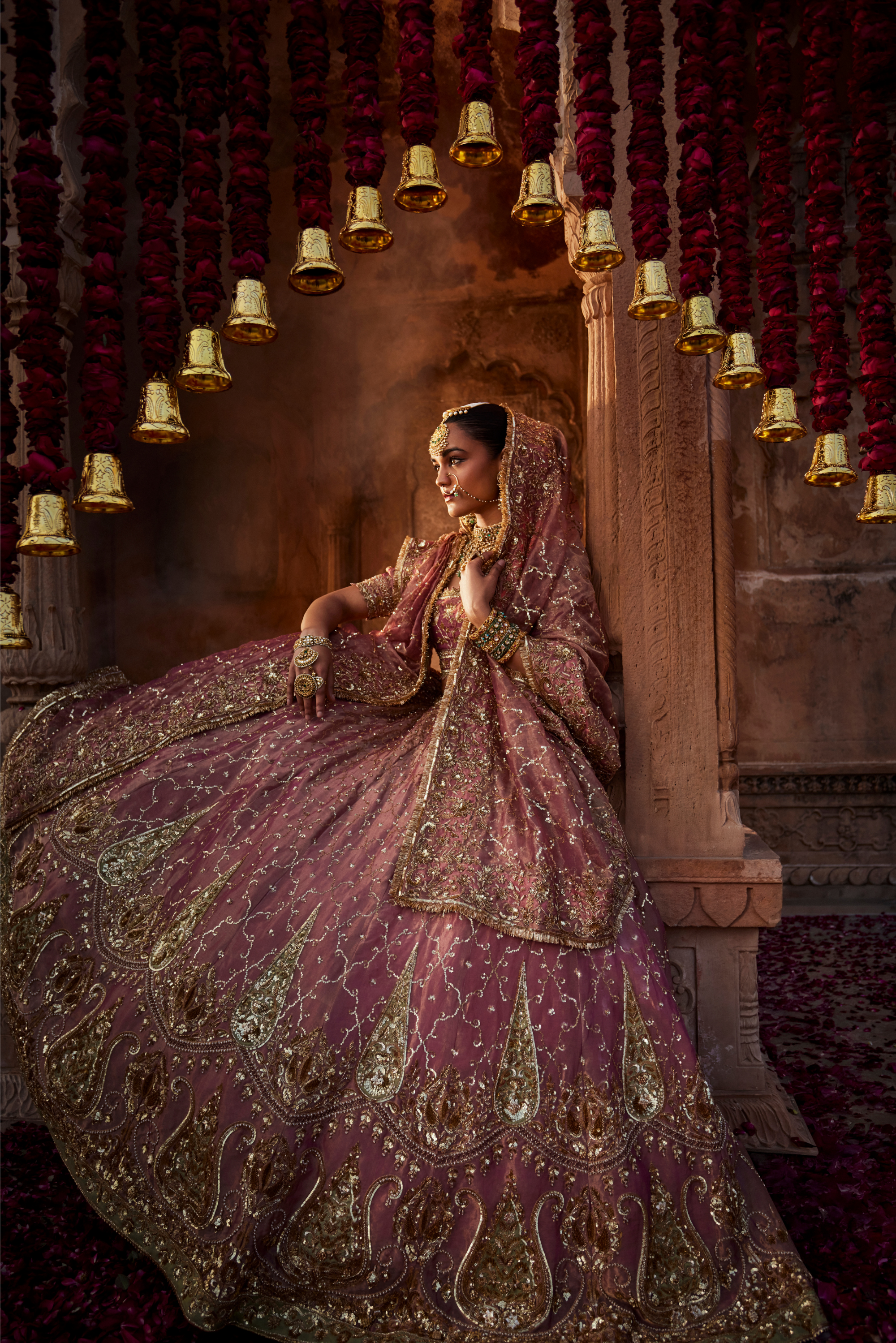 Dusty Rise Pink Lehenga